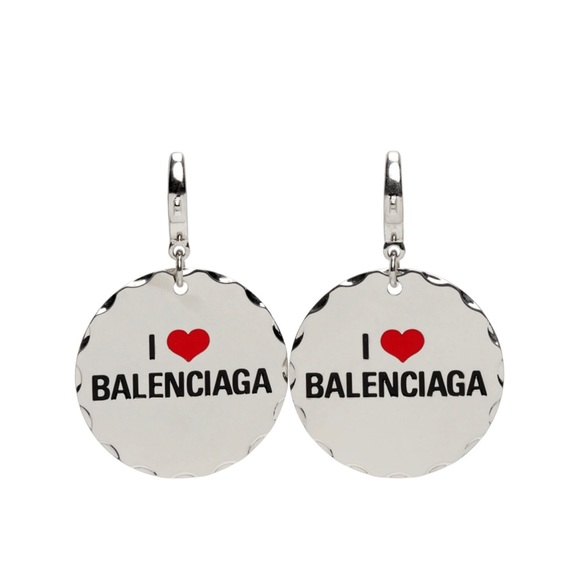 NIB BALENCIAGA Love Token Drop Earrings - Picture 1 of 7
